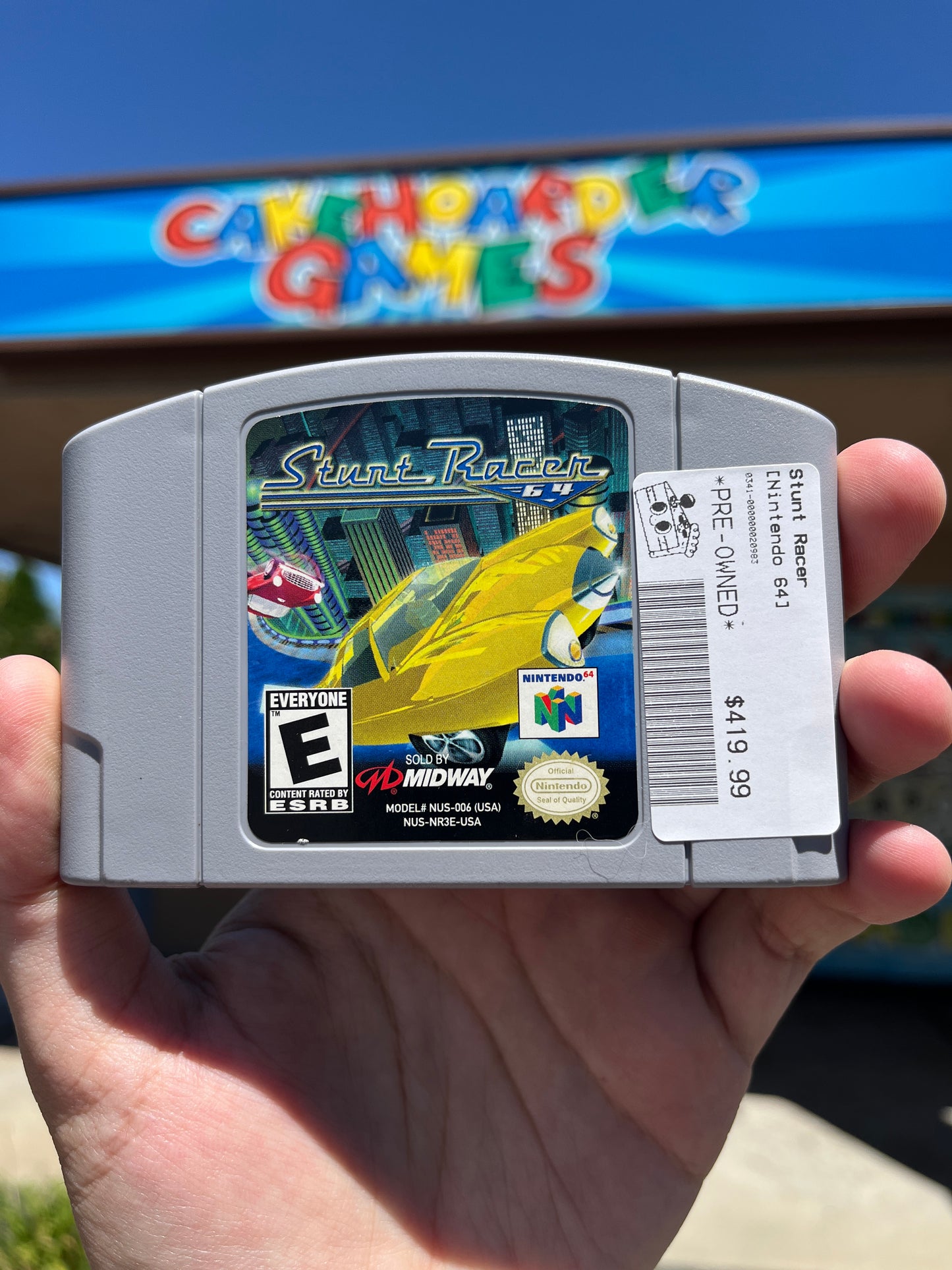 Stunt Racer N64 Rare Authentic Clean