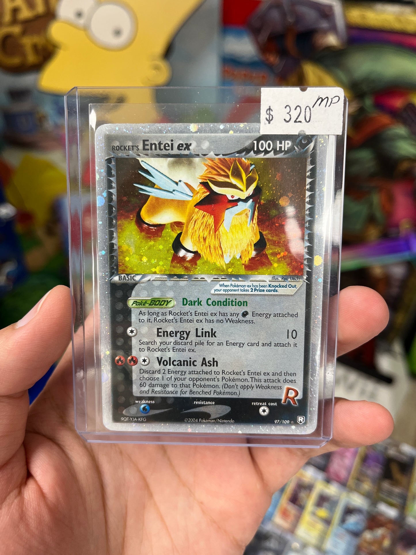 Team Rocket Returns | Rocket's Entei ex - Moderately Played