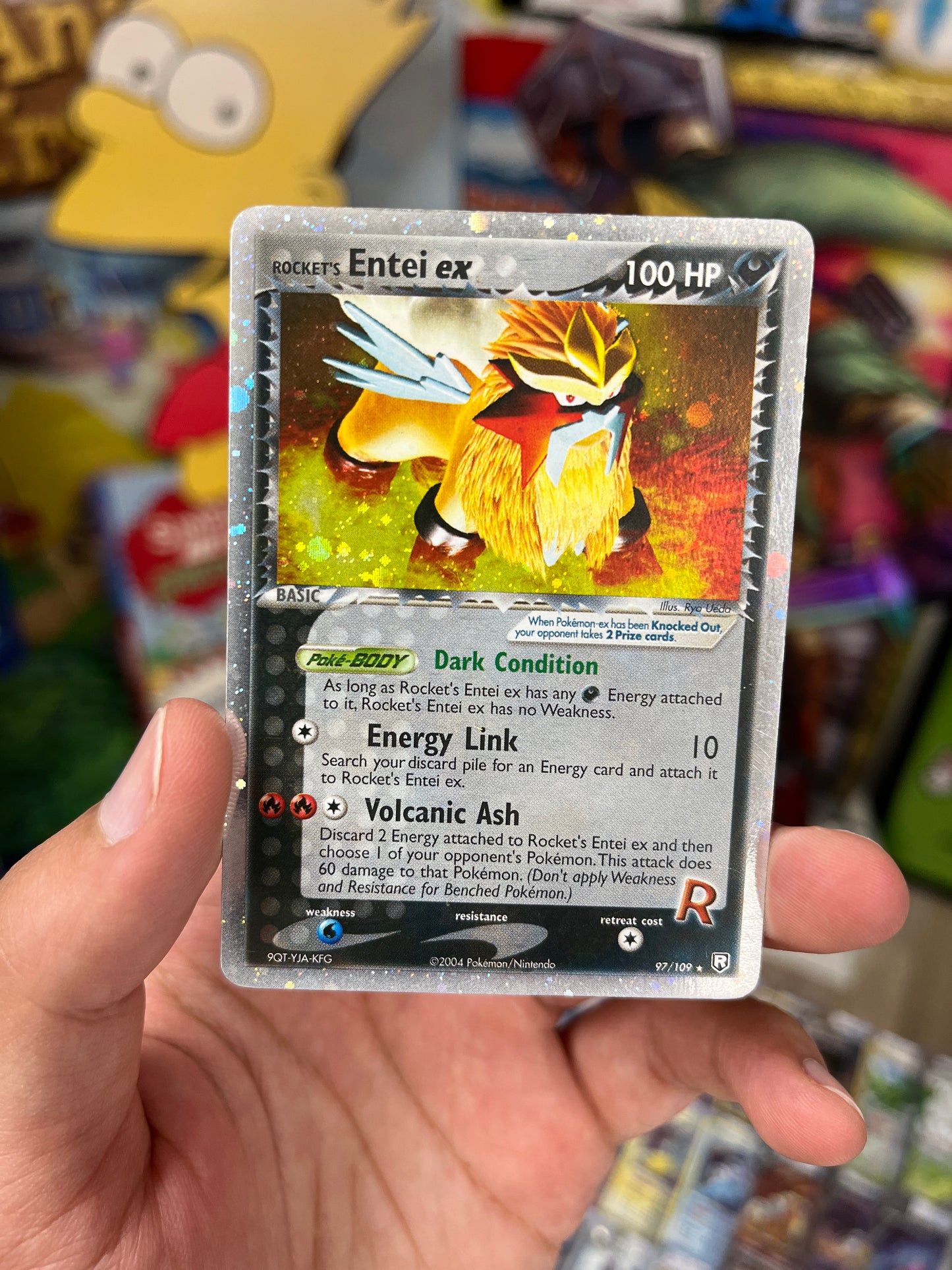 Team Rocket Returns | Rocket's Entei ex - Moderately Played