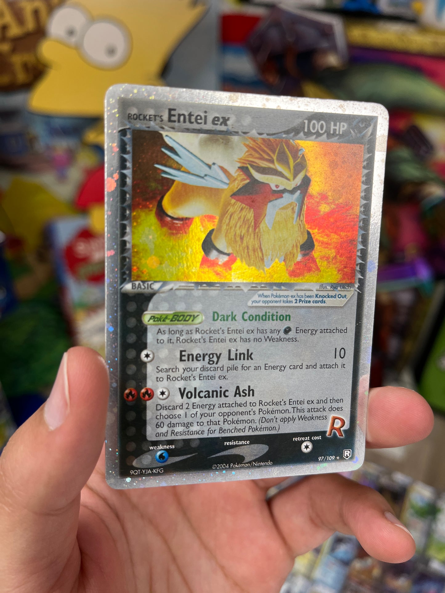 Team Rocket Returns | Rocket's Entei ex - Moderately Played