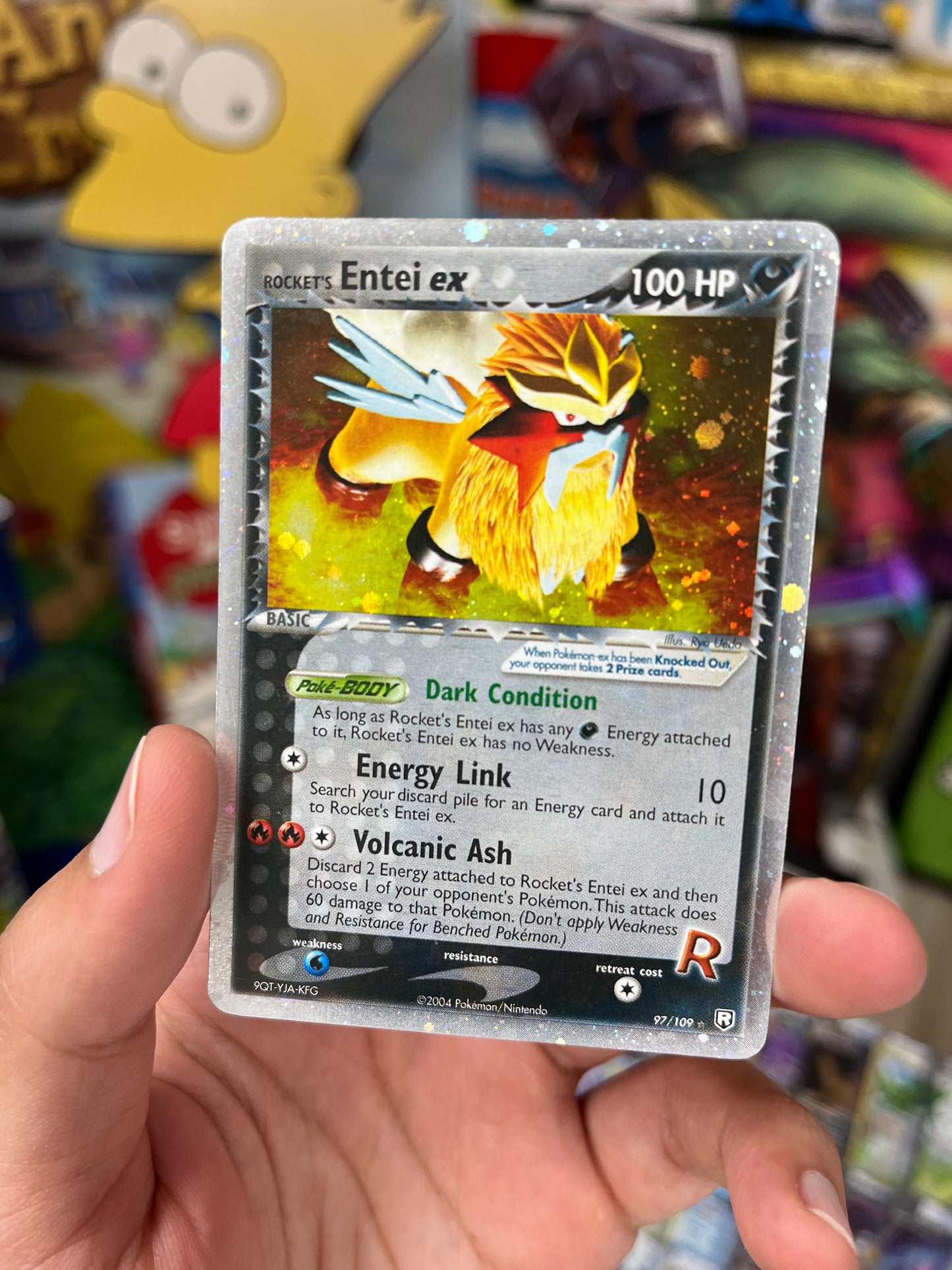 Team Rocket Returns | Rocket's Entei ex - Moderately Played