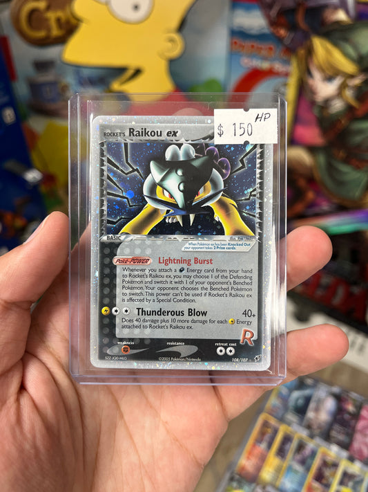 Deoxys | Secret Rare Rocket's Raikou ex - Heavily Played