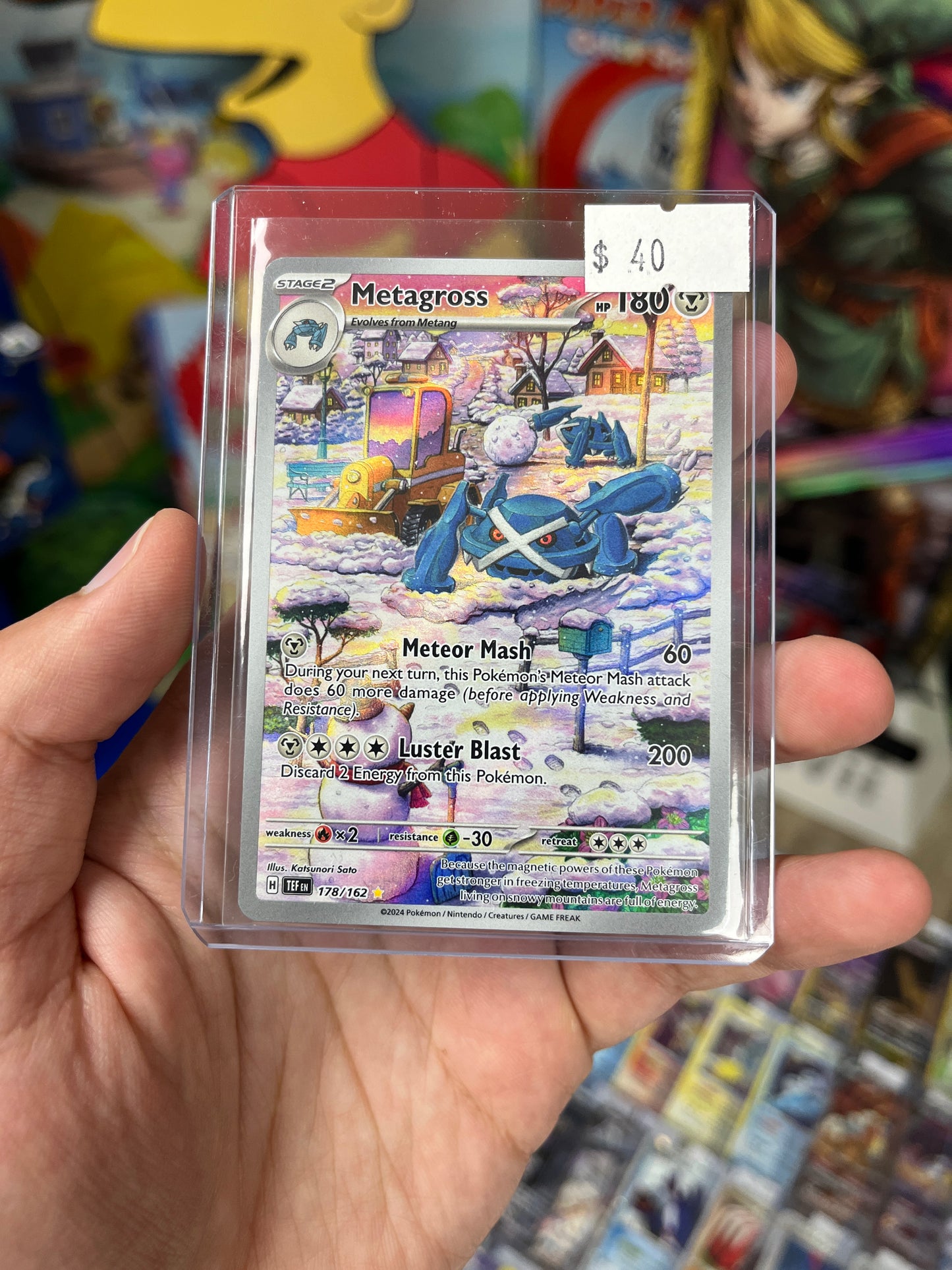 Temporal Forces Metagross Illustration Rare