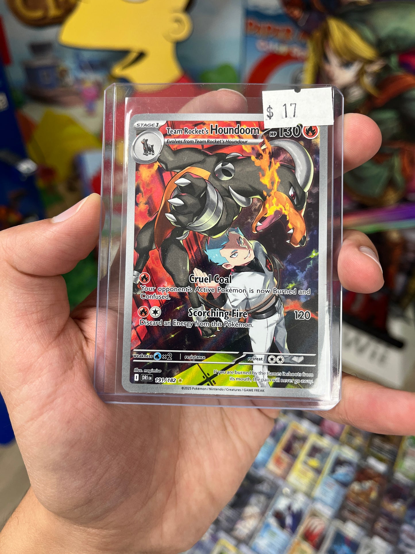 Destined Rivals Team Rocket's Houndoom Illustration Rare