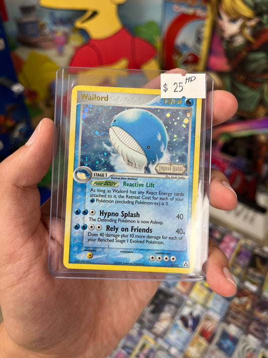 Legend Maker Wailord Reverse Holofoil Stamped - Heavily Played