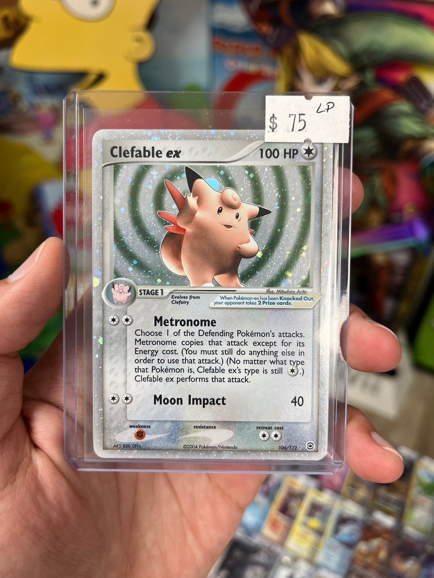FireRed & LeafGreen Clefable ex - Lightly Played