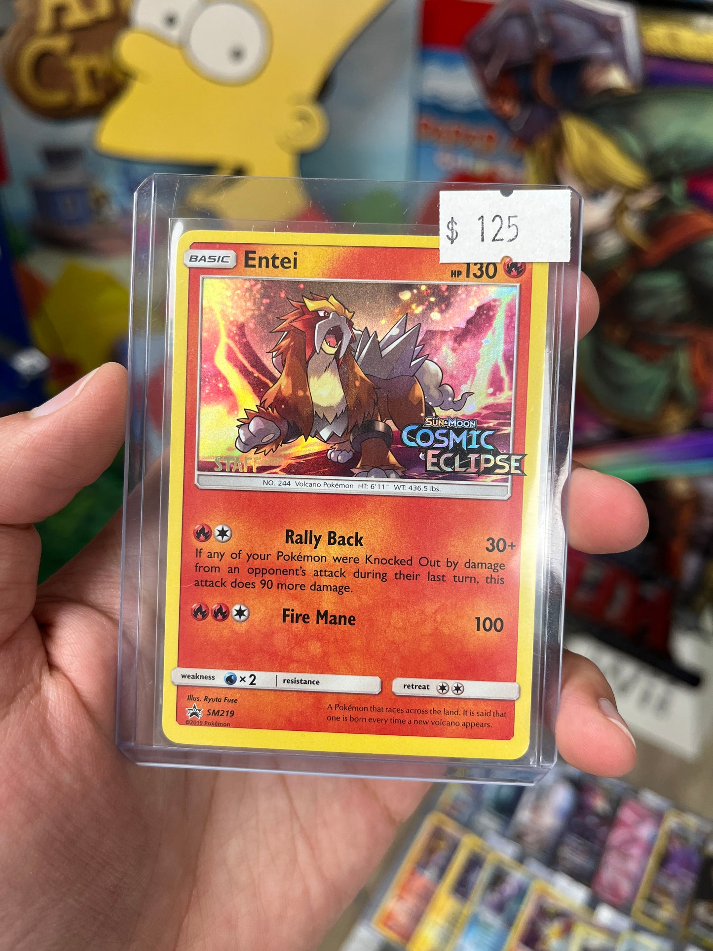 Cosmic Eclipse Entei Prerelease Staff Promo
