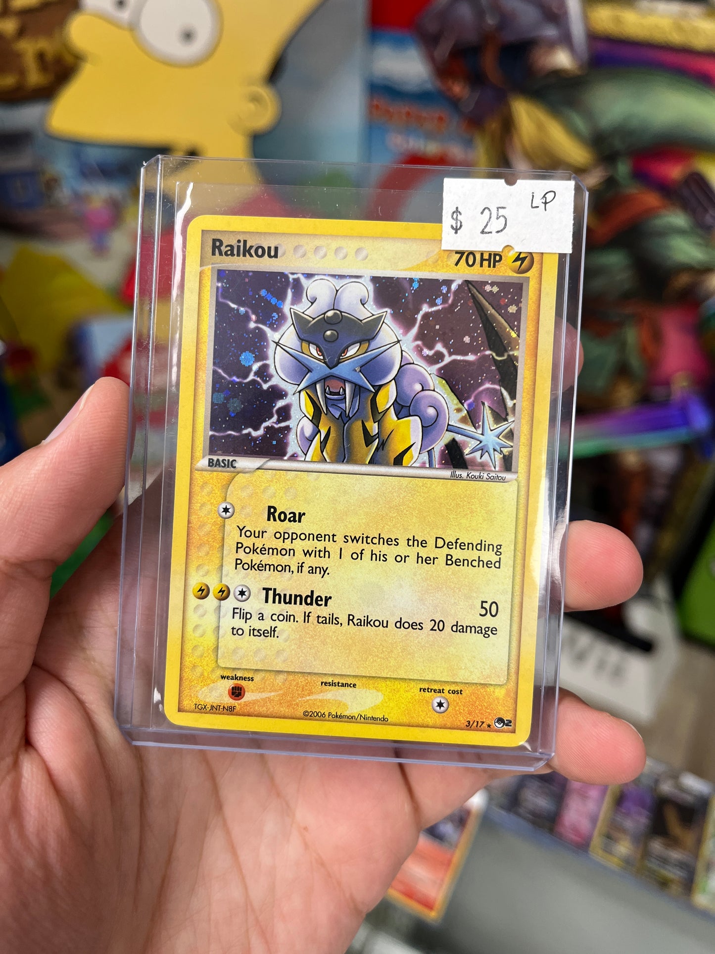 POP Series 2 Raikou Holo - Lightly Played