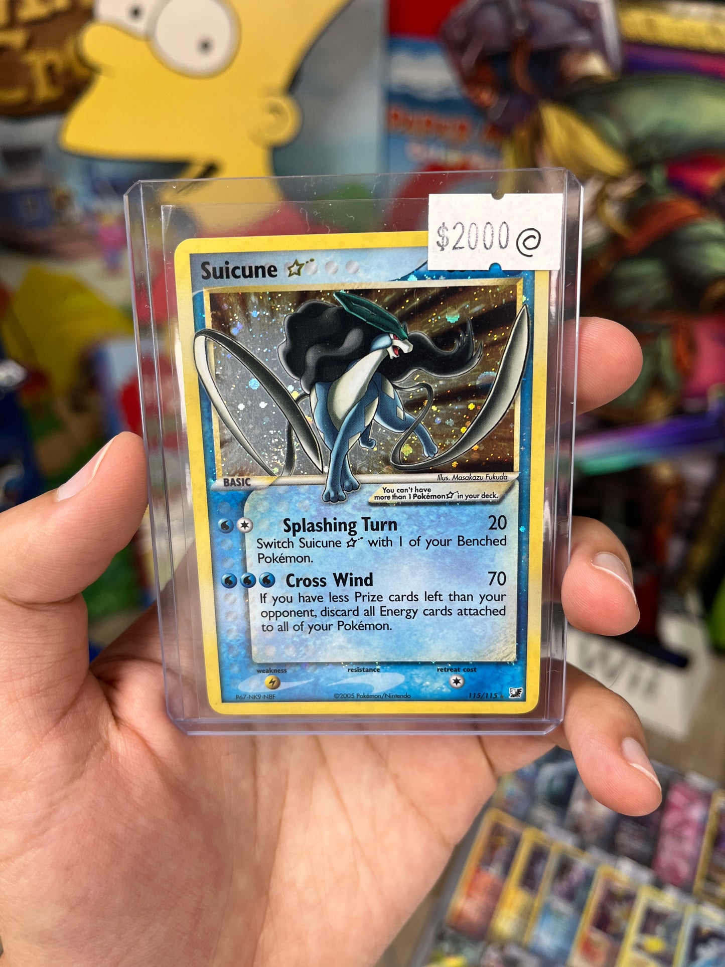 Unseen Forces Suicune Gold Star (Holo Swirl)