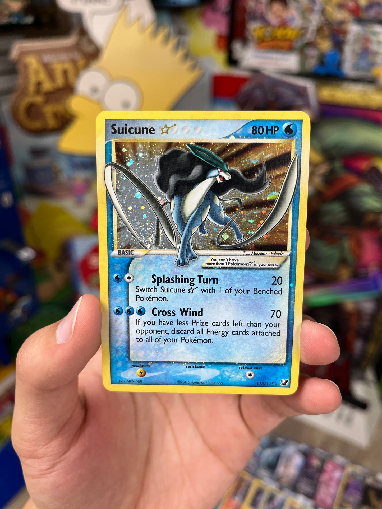 Unseen Forces Suicune Gold Star (Holo Swirl)