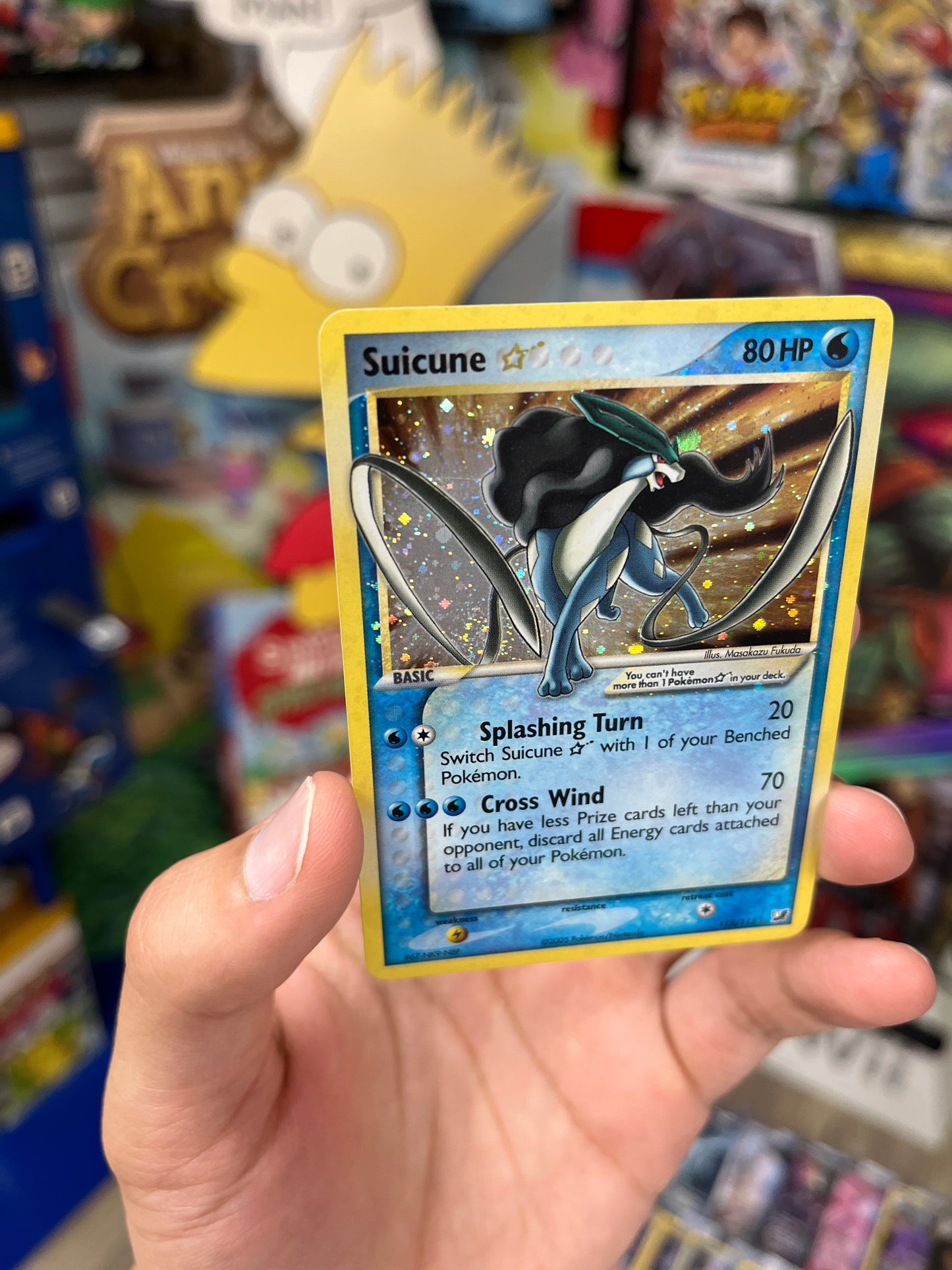 Unseen Forces Suicune Gold Star (Holo Swirl)