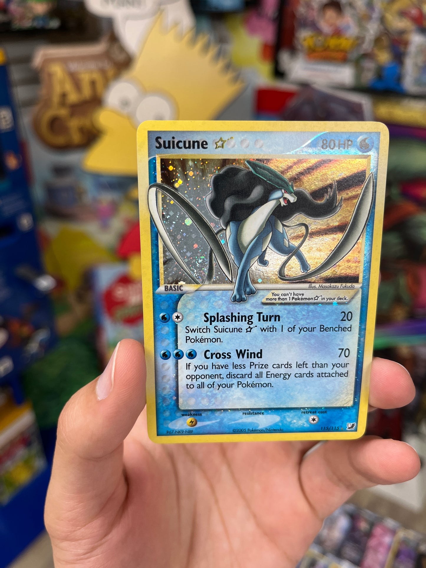 Unseen Forces Suicune Gold Star (Holo Swirl)