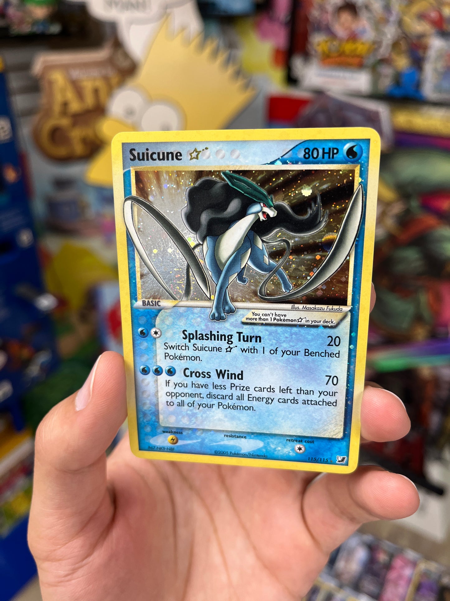 Unseen Forces Suicune Gold Star (Holo Swirl)