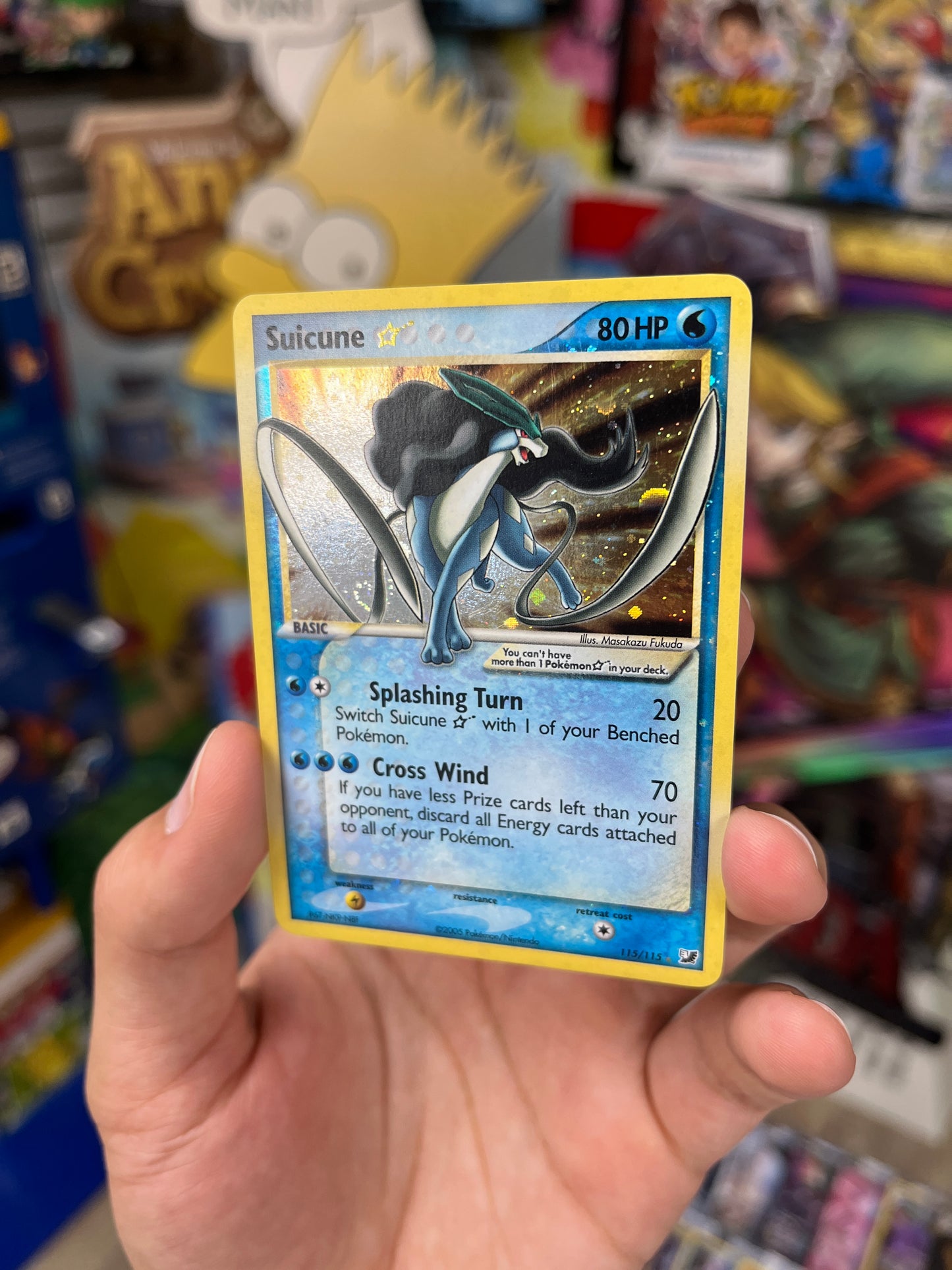 Unseen Forces Suicune Gold Star (Holo Swirl)