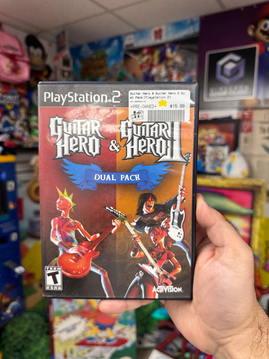 Guitar Hero I & II Dual Pack - PS2 CiB