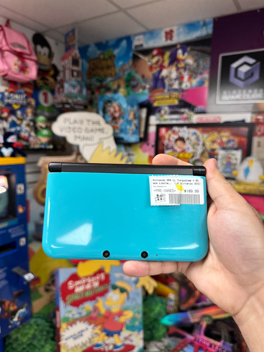 3DS LL Turquoise & Black Limited Edition (Japanese)