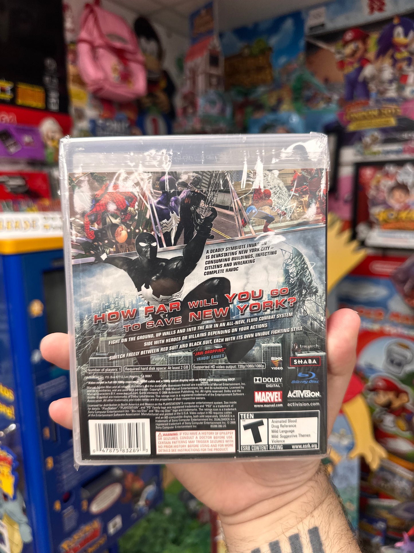 Spiderman Web Of Shadows - PS3 Sealed