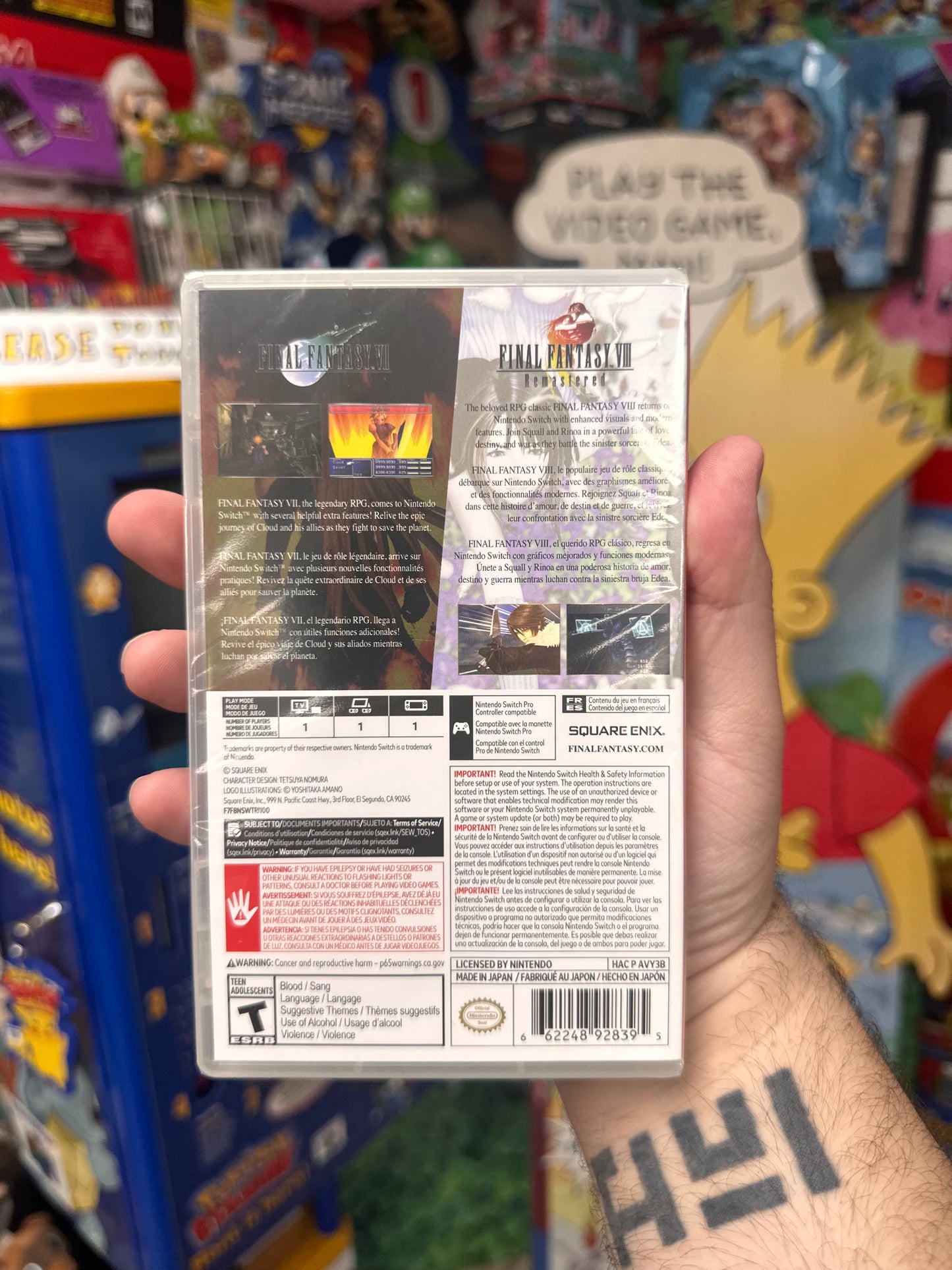 Final Fantasy VII & VIII Remastered Twin Pack - Switch Sealed