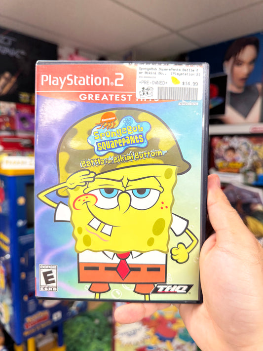 Spongebob Squarepants Battle for Bikini Bottom [Greatest Hits] - PS2 CiB