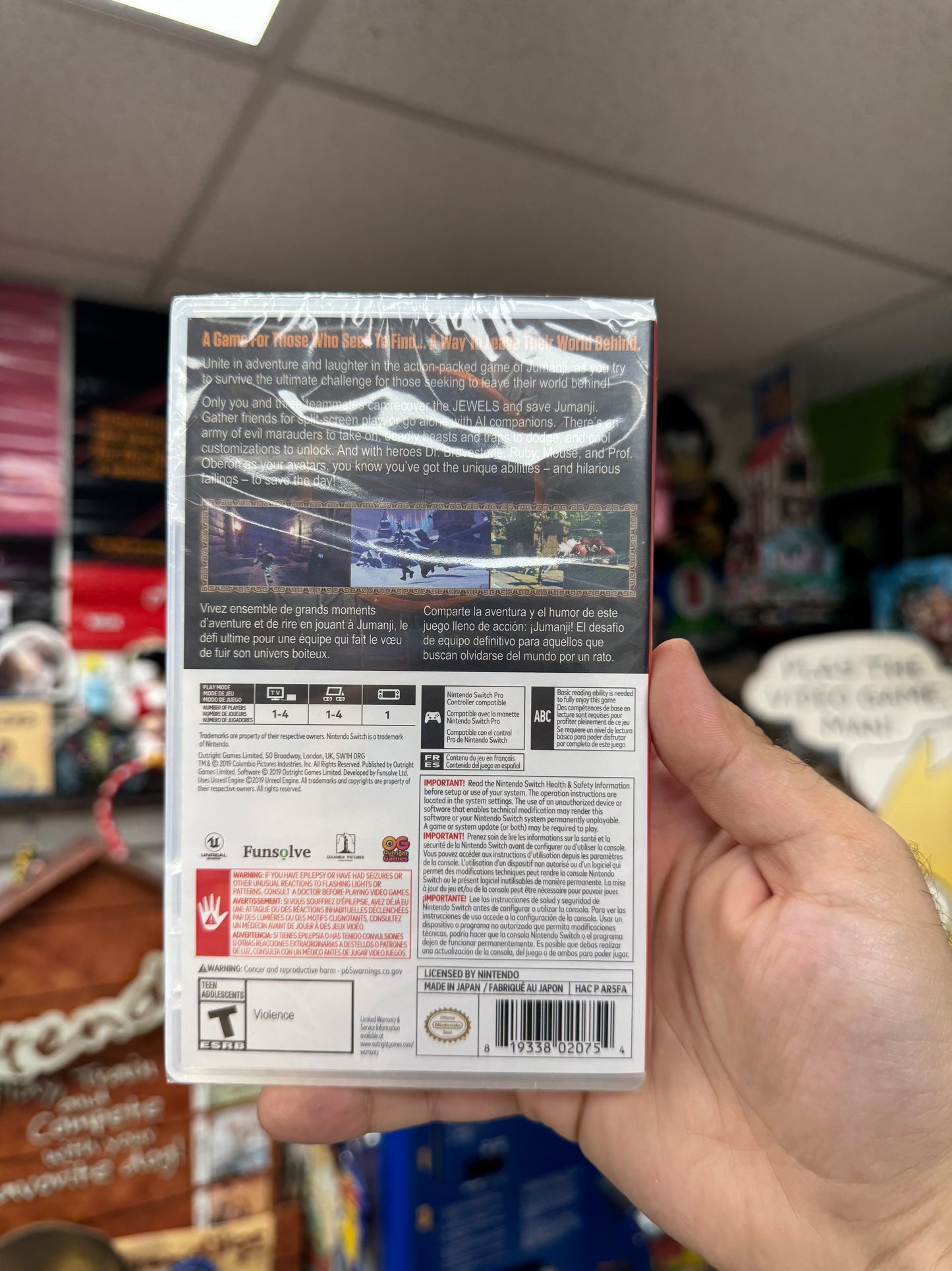 Jumanji: The Video Game - Switch Sealed