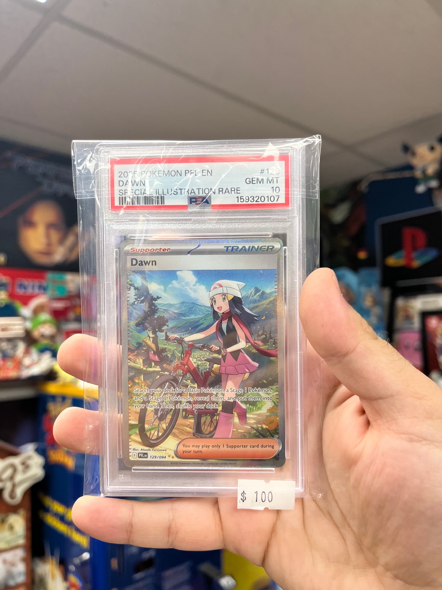 Pokemon TCG Phantasmal Flames - Dawn Special Illustration Rare  PSA 10