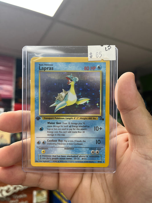 Pokemon TCG 1st Edition Fossil - Lapras Holo LP