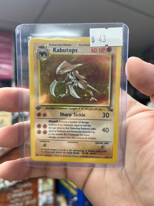 Pokemon TCG 1st Edition Fossil - Kabutops Holo HP