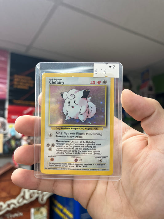 Pokemon TCG Base Set - Clefairy Holo MP