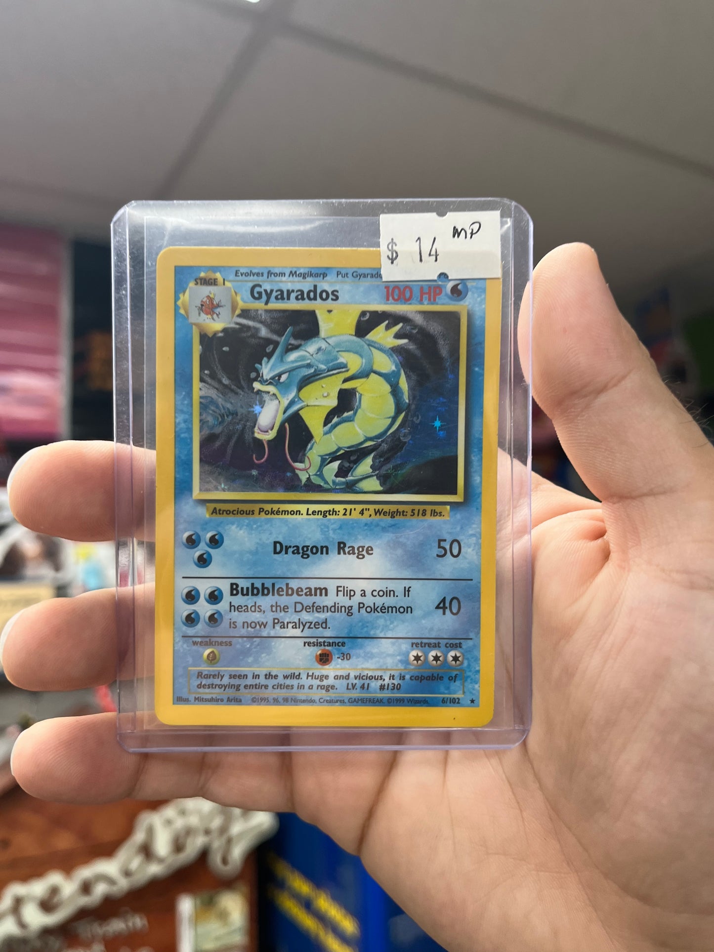 Pokemon TCG Base Set - Gyarados Holo MP