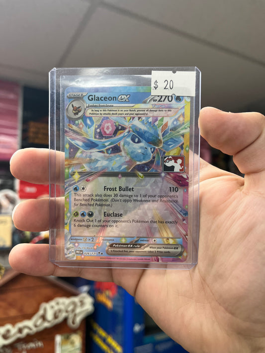Pokemon TCG Prize Pack Series Cards - Glaceon ex Stamped