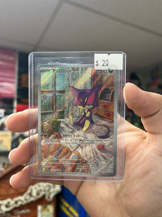 Pokemon TCG White Flare - Purrloin Illustration Rare Near Mint