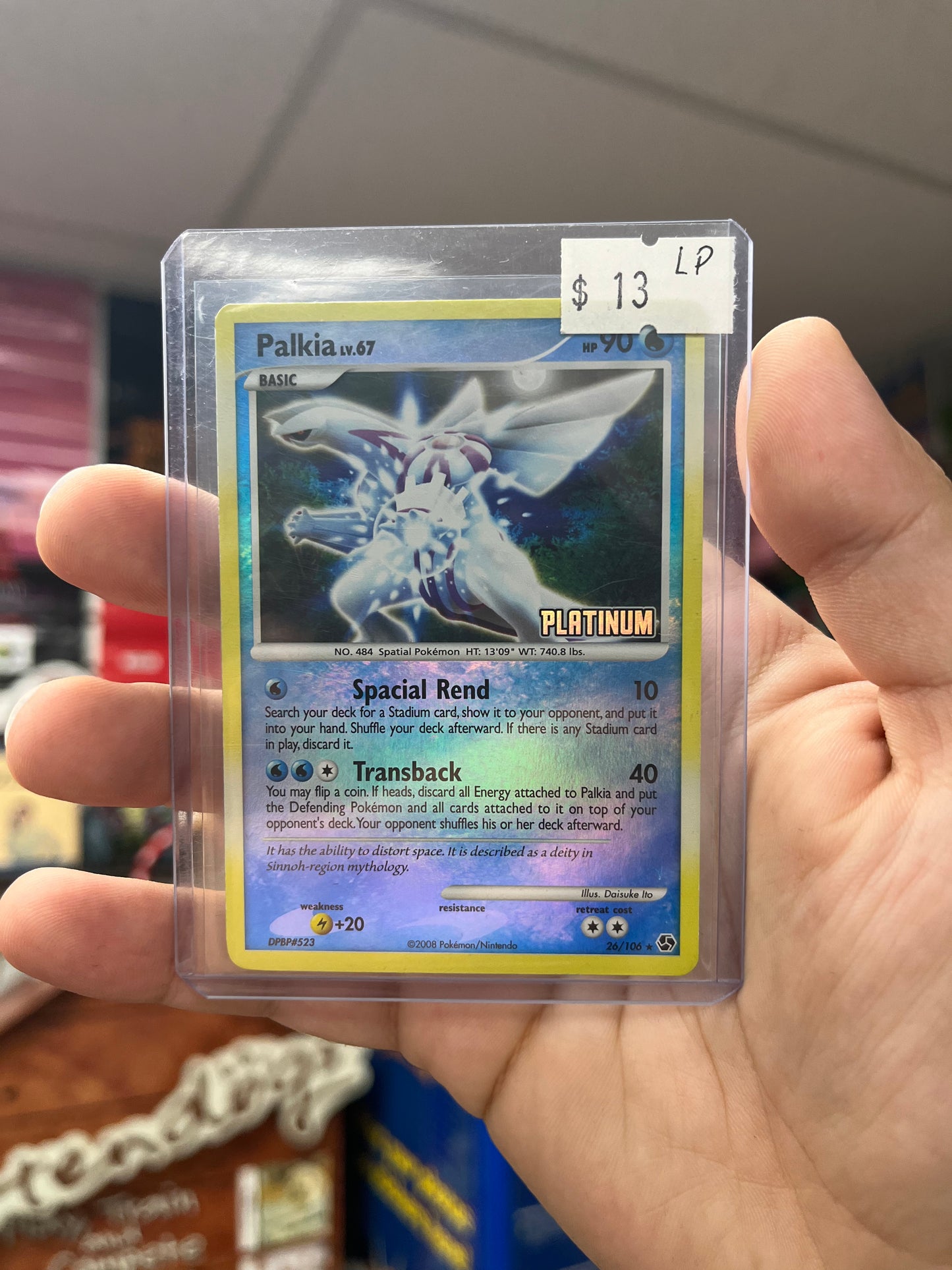 Pokemon TCG Burger King Promos - Platinum Palkia Reverse Holo LP