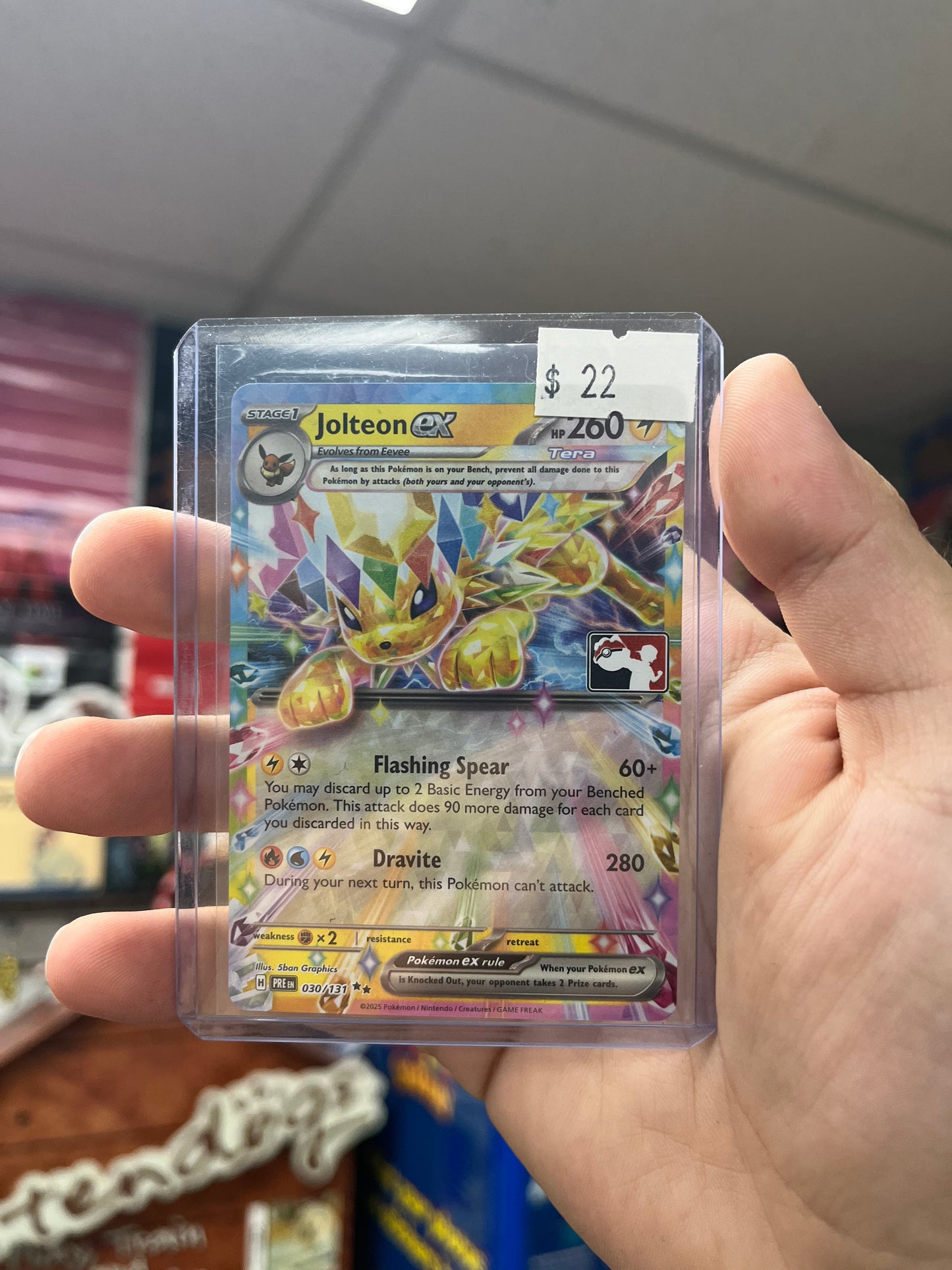 Pokemon TCG Prize Pack Series Cards - Jolteon ex Stamped