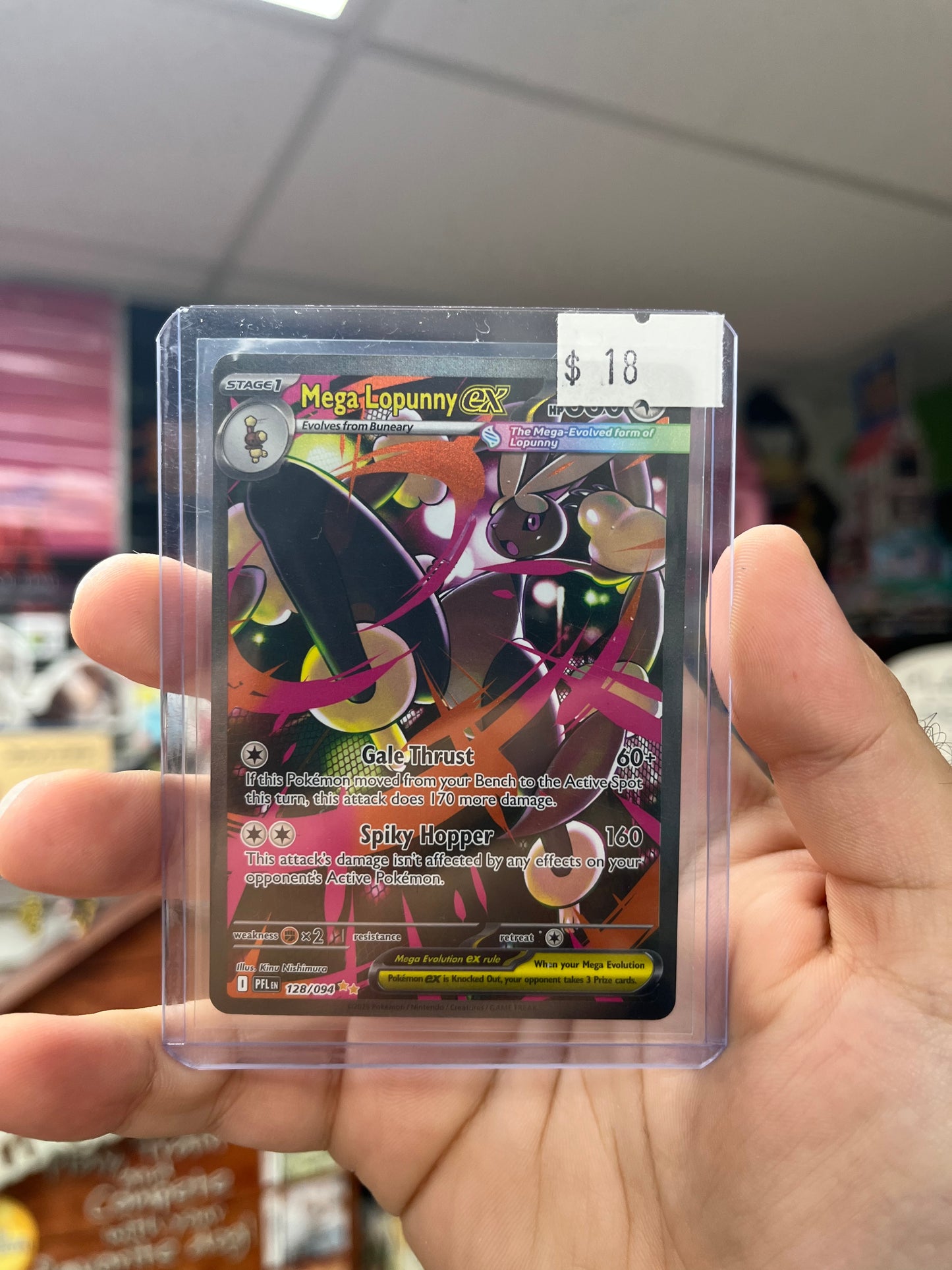 Pokemon TCG Phantasmal Flames - Mega Lopunny ex Special Illustration Rare Near Mint
