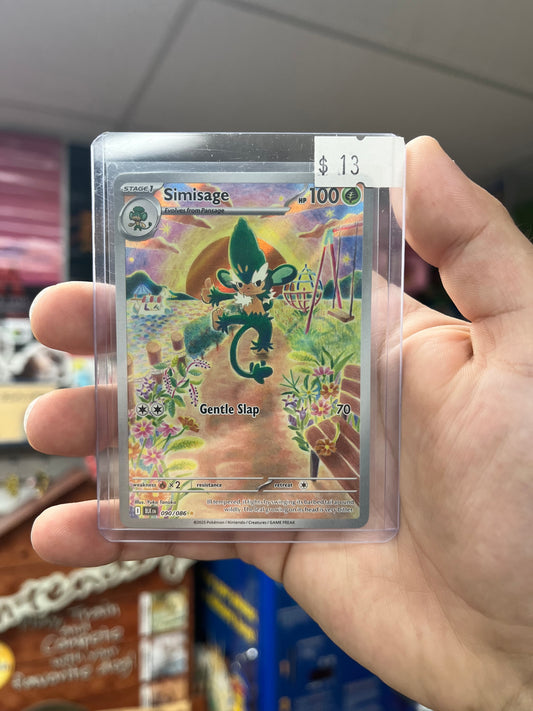 Pokemon TCG Black Bolt - Simisage Illustration Rare Near Mint