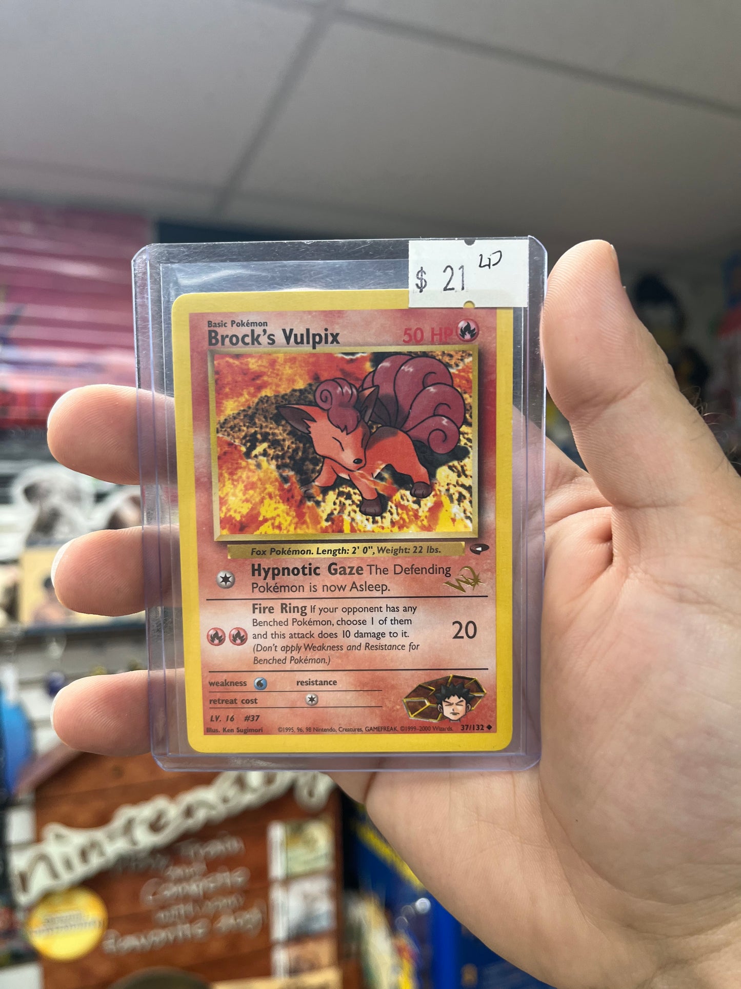 Pokemon TCG WOTC Promos - Brock's Vulpix (W Stamped)