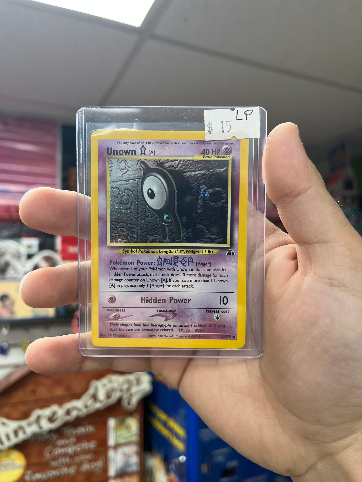 Pokemon TCG Neo Revelation - Unown A Holo LP