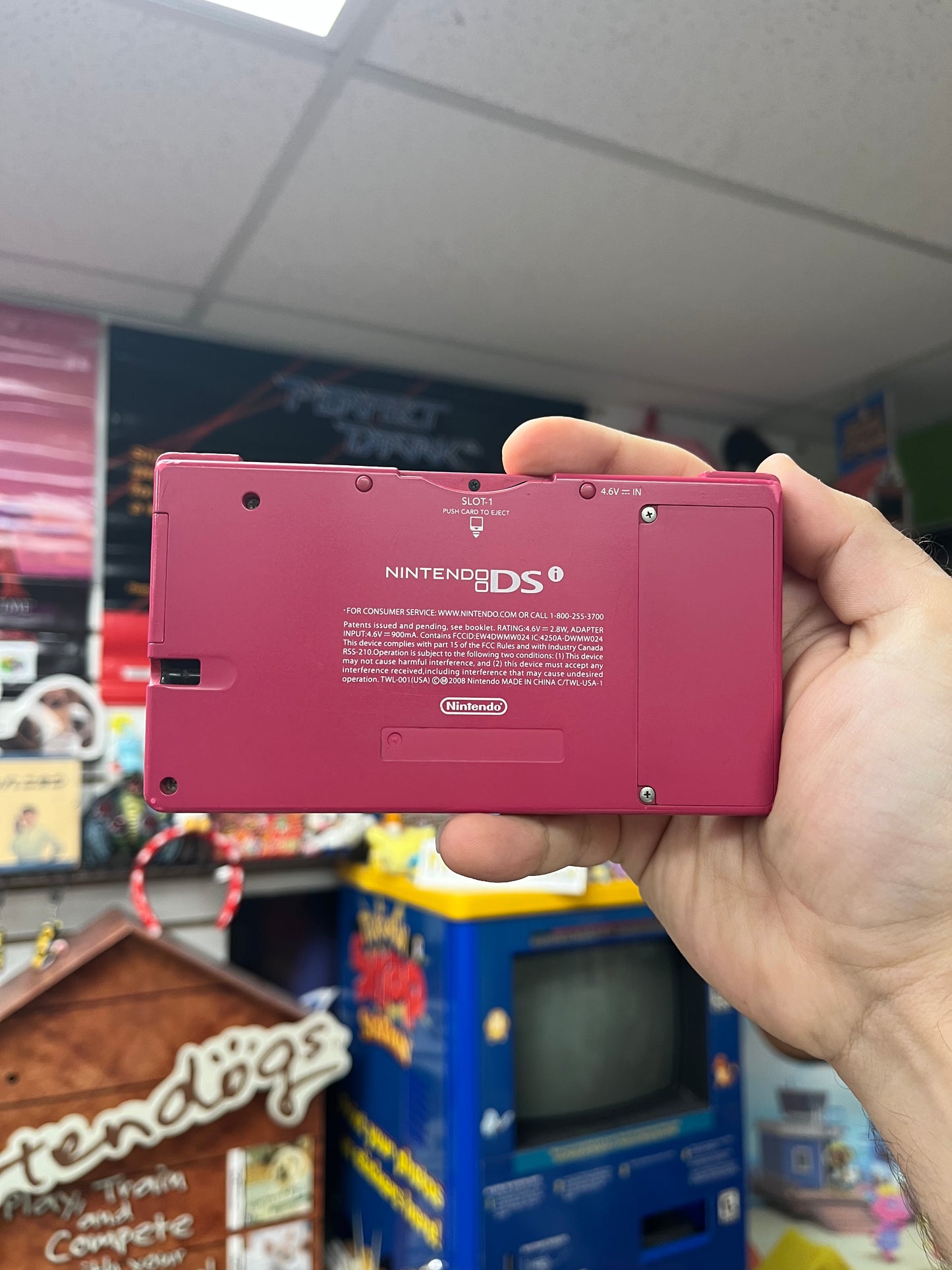 Pink Nintendo DSi System