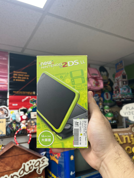 New Nintendo 2DS LL Black & Lime - CiB Japanese
