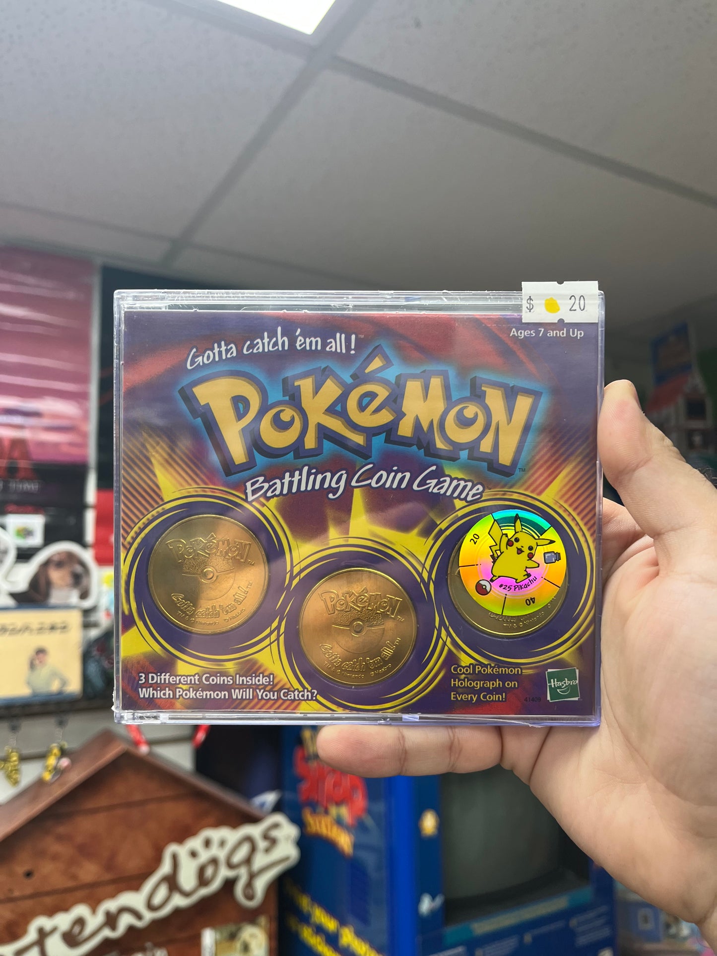 Pokemon Battling Coin Game - Sealed Set of 3 Coins