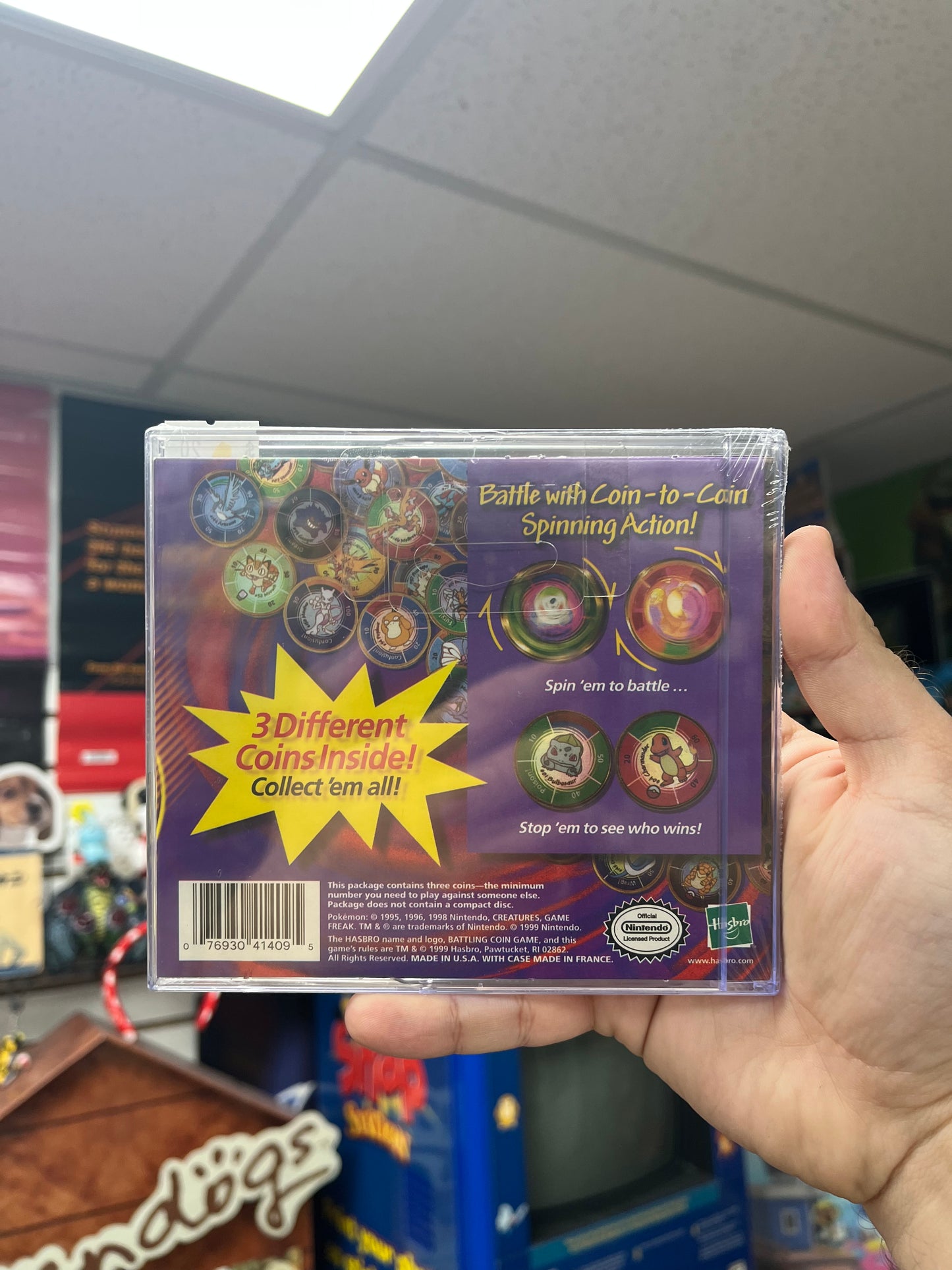 Pokemon Battling Coin Game - Sealed Set of 3 Coins
