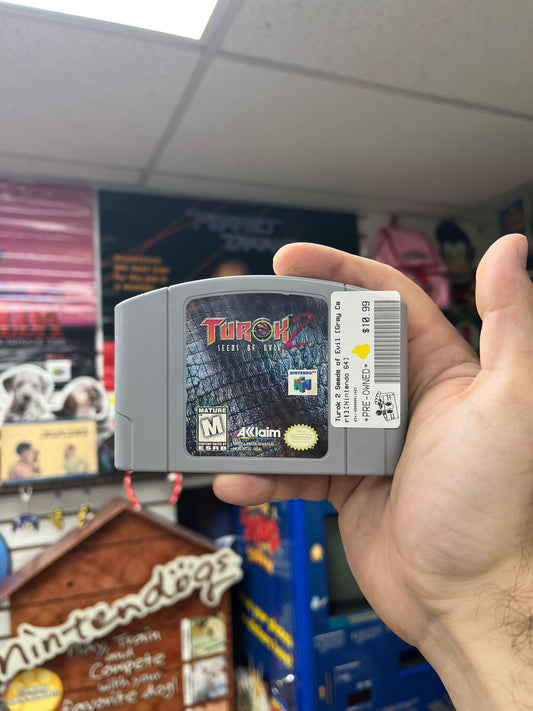 Turok 2 Seeds of Evil [Gray Cart] - N64 Loose
