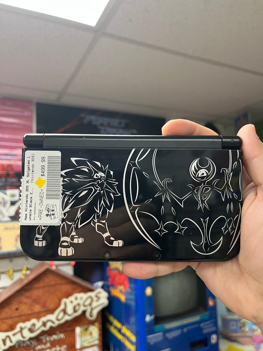 New 3DSXL Solgaleo Lunala Black Edition