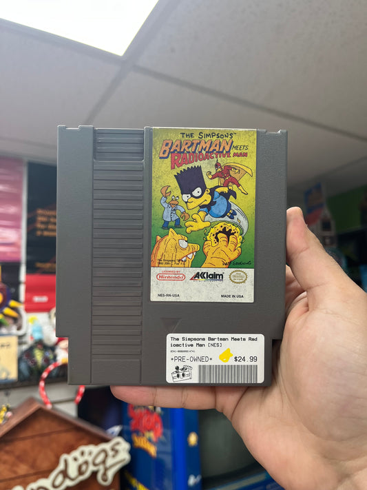 The Simpsons Bartman Meets Radioactive Man - NES Loose