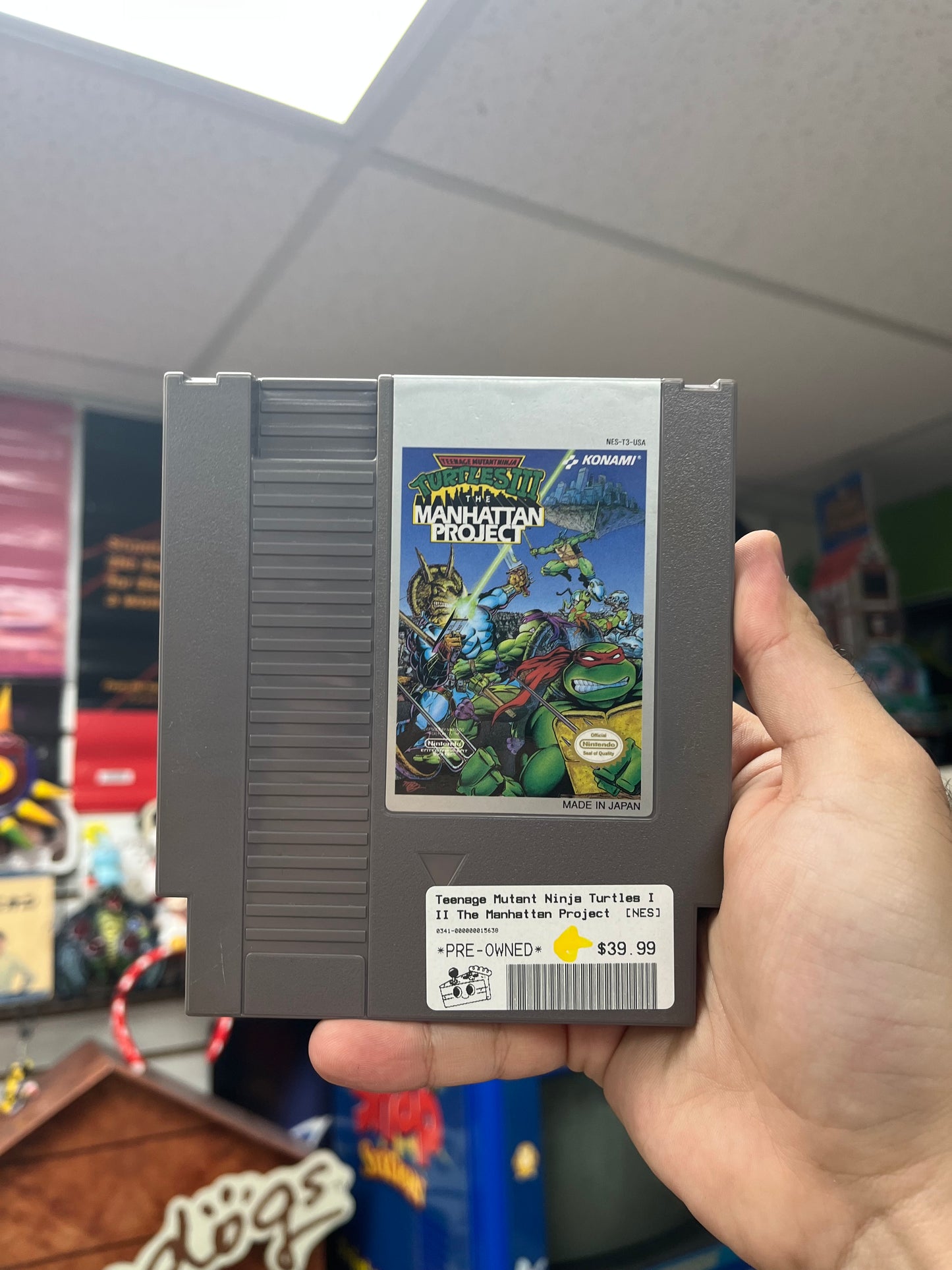 TMNT III The Manhatten Project - NES Loose