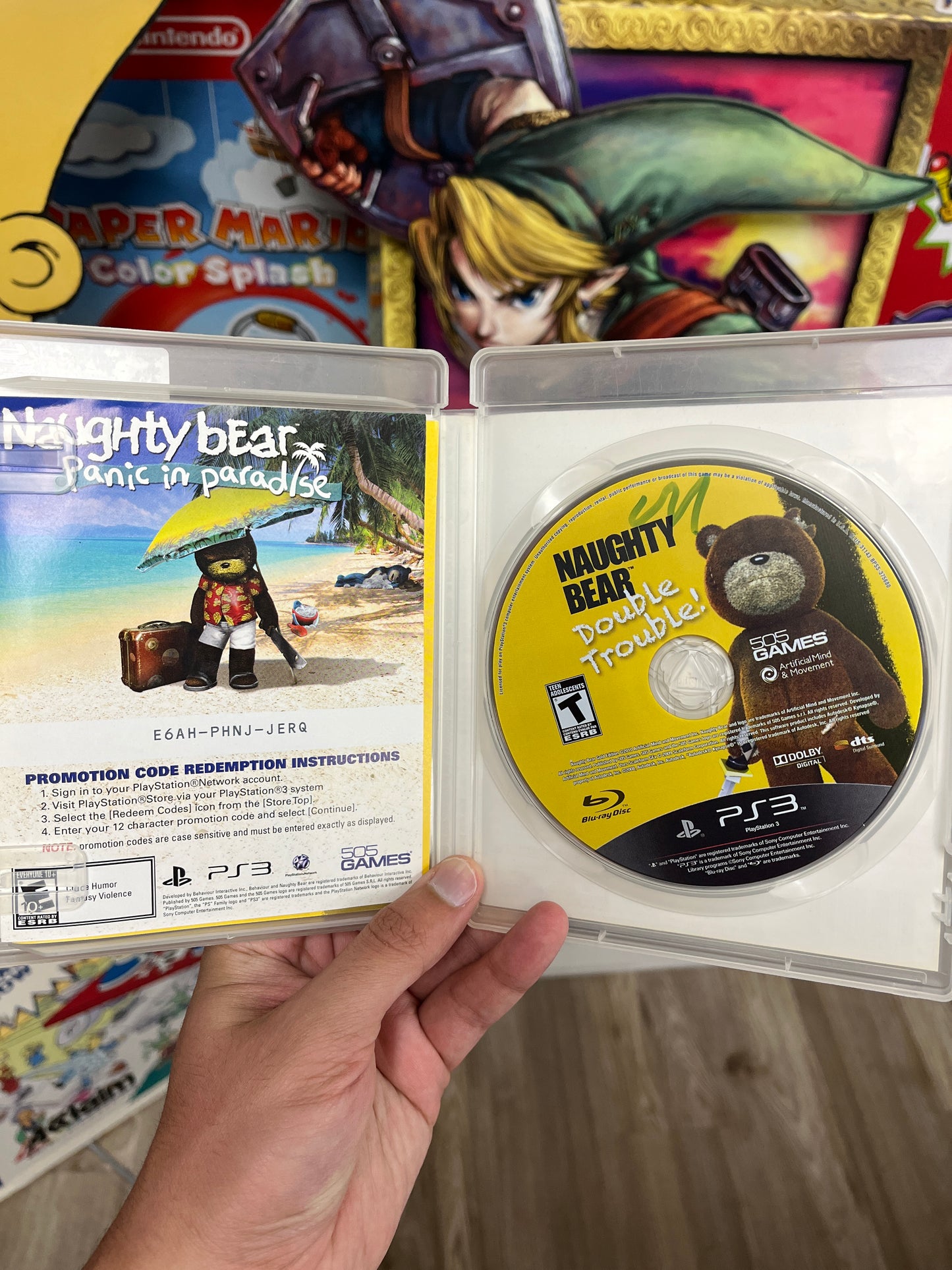 Naughty Bear Double Trouble PS3 Complete Rare