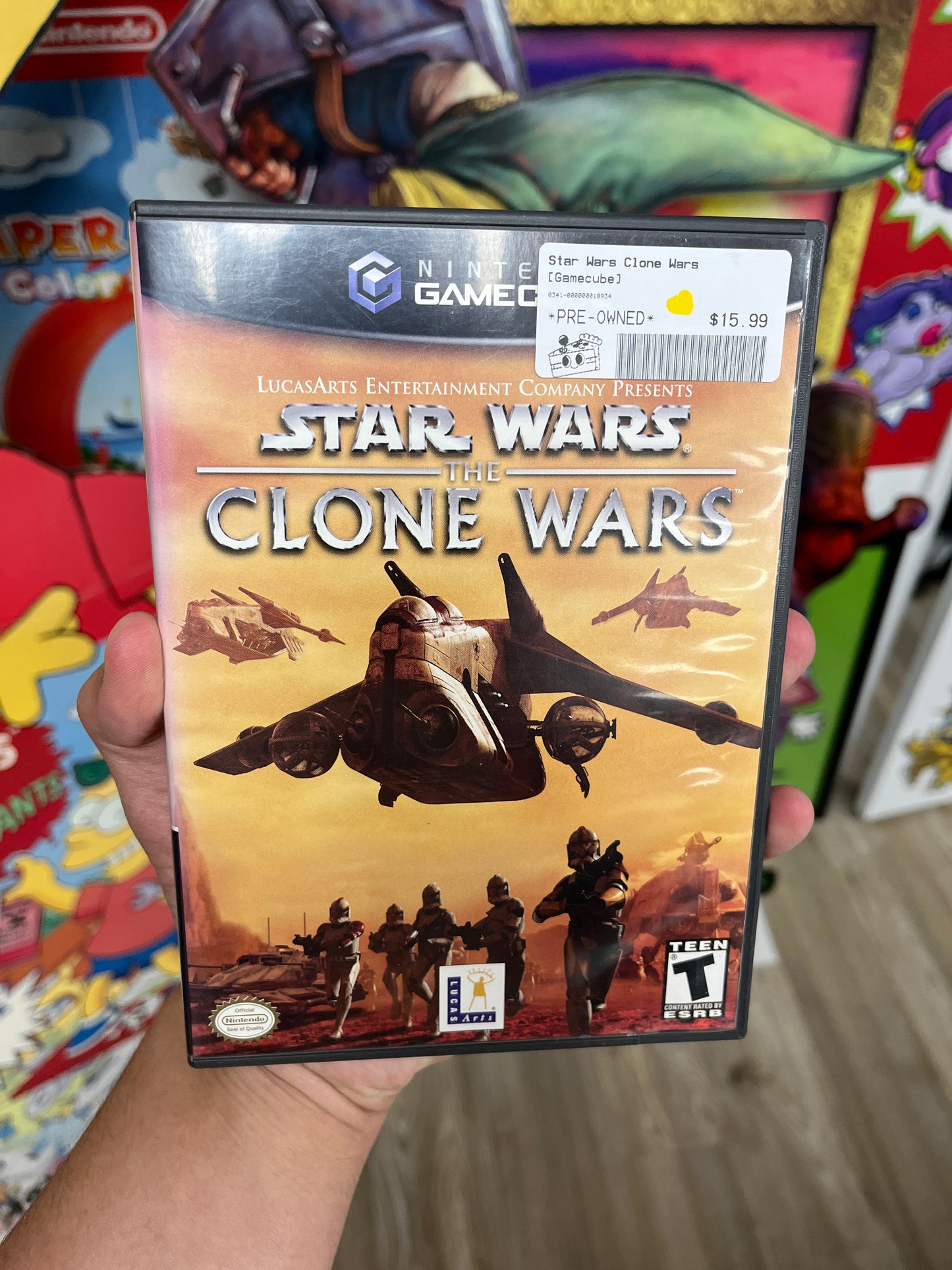 Star Wars Clone Wars GameCube Complete