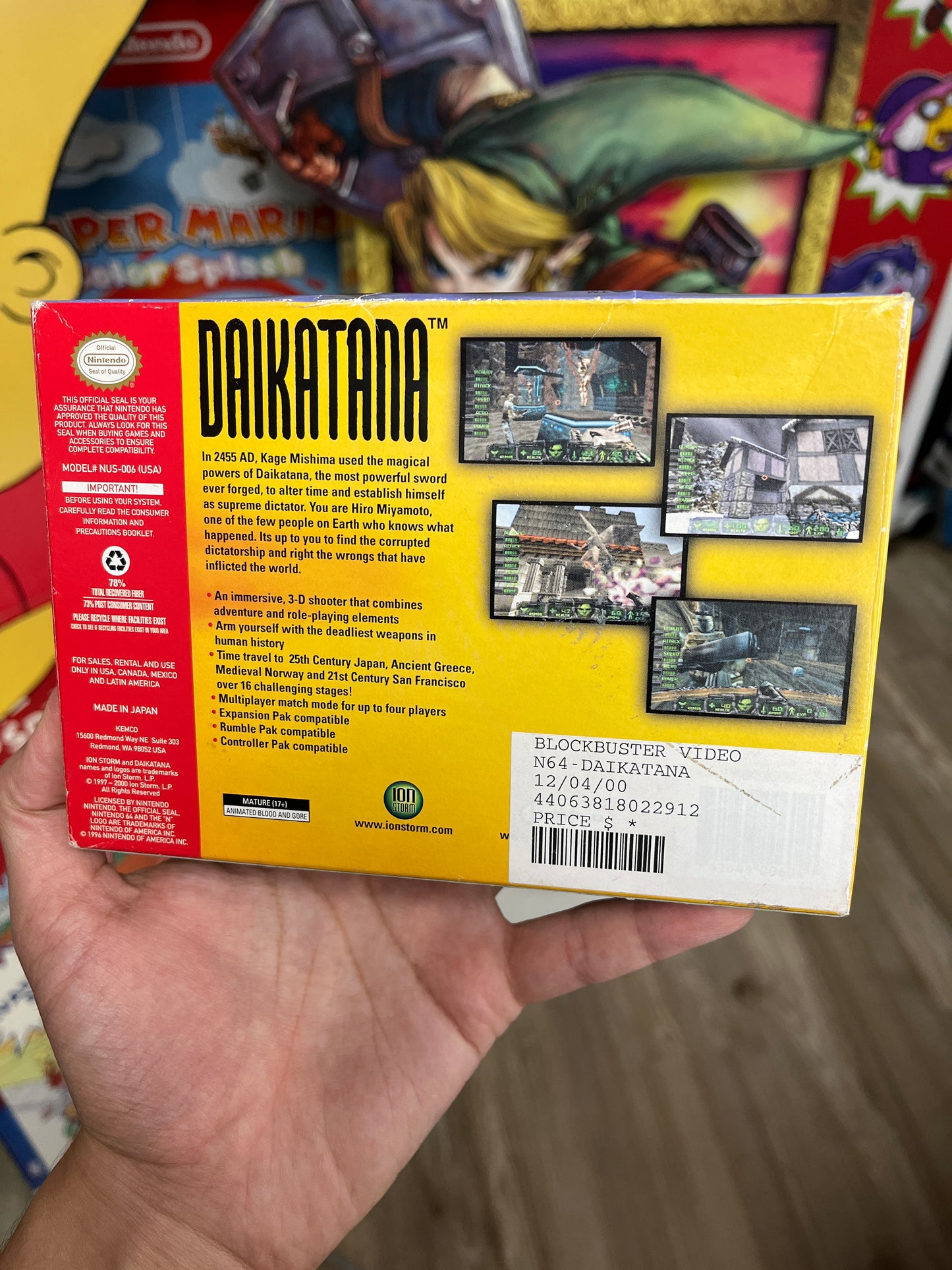 Daikatana N64 Complete Clean Grail