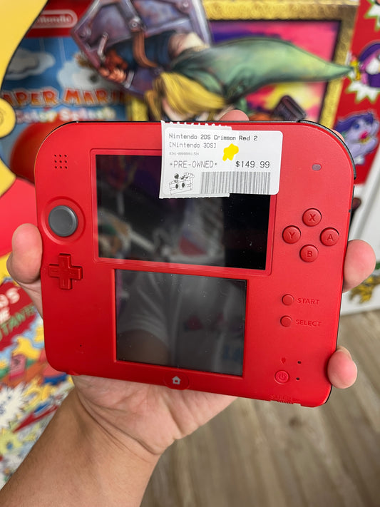 2DS Crimson Red W/ Charger