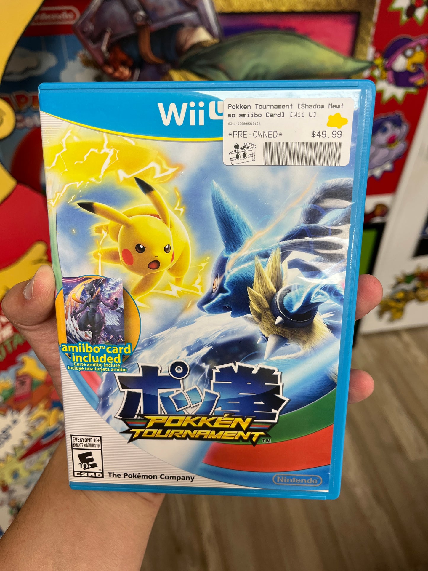 Pokken Tournament Wii U W/ Card Rare